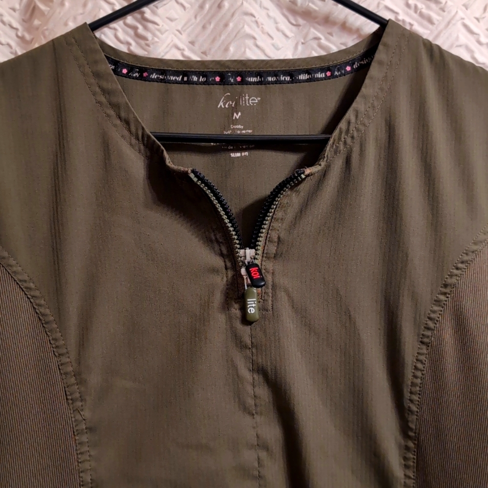 Olive green Koi lite medium scrub set
